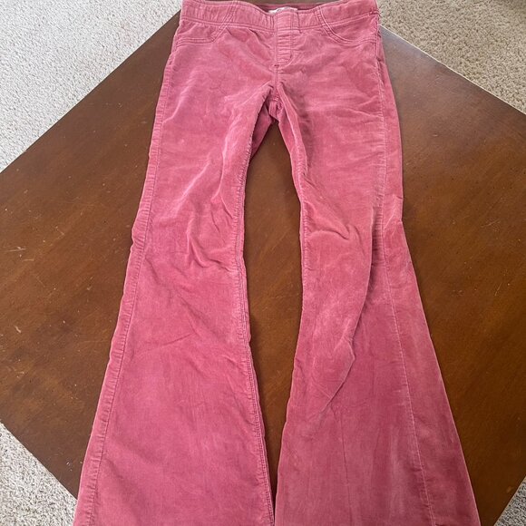 FREE PEOPLE Garnet Royale PULL ON Corduroy Flare Jean 27 Short - Picture 3 of 7